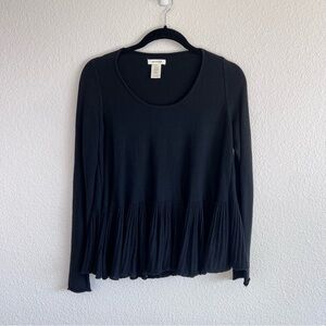 Max Studio Women’s Black Peplum Sweater